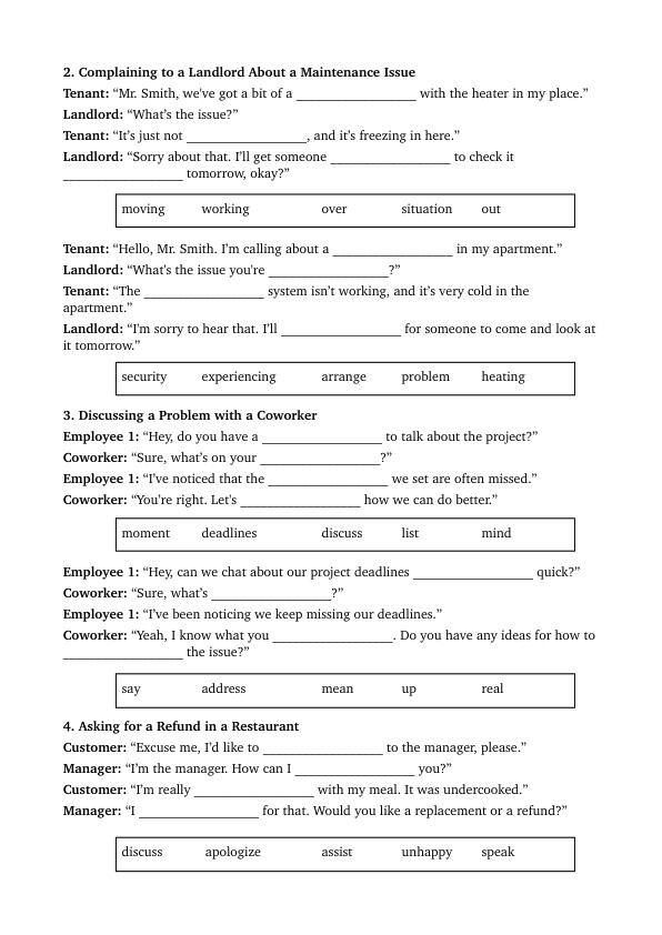 Complaining in English pg 2